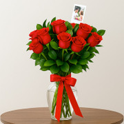 Jarrón de Rosas con foto Personalizada, México, México